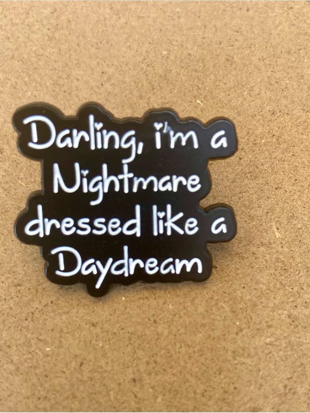 Taylor Swift Song Blank Space Quote Enamel Pin